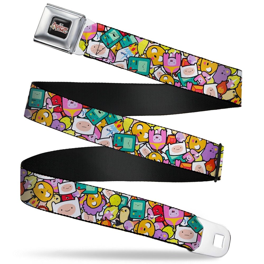 8120 Cartoon Network Belt, Seatbelt Buckle Belt, Adventure Time Character